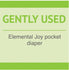 Cotton Babies USED - Gently used Elemental Joy Pocket Diaper - Cover only
