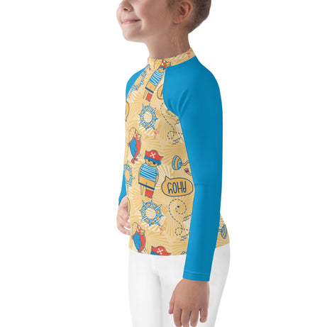 bumGenius Summer Swimwear Little Kid Rash Guard - Spence