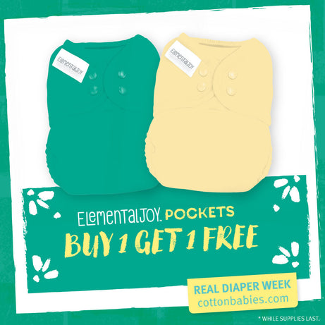 Elemental Joy - One-size Pocket Diaper - No Insert - 12 pack