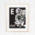 Genius Series Art Print - Letter E