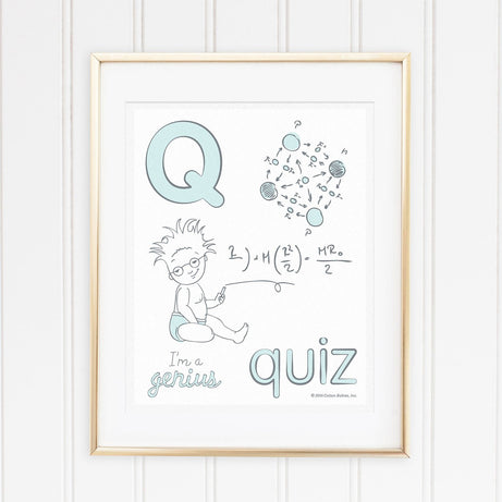 Genius Series Art Print - Letter Q