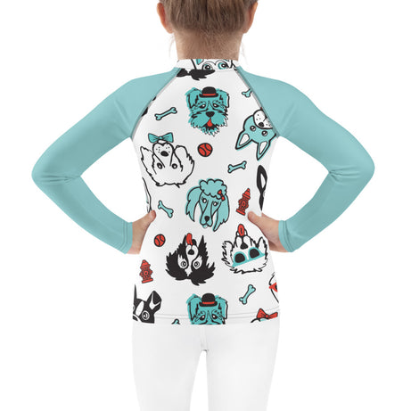 bumGenius Summer Swimwear Little Kid Rash Guard - PAWsome