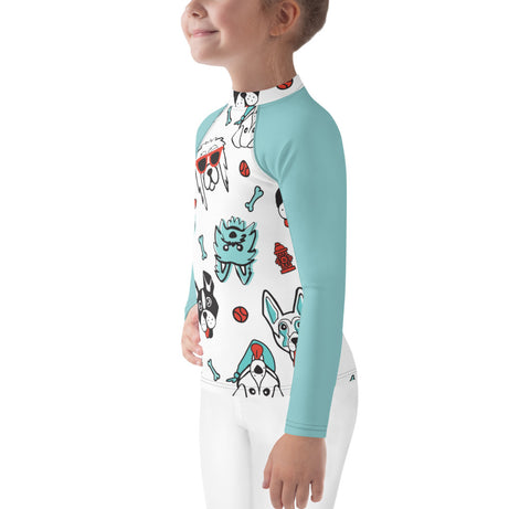 bumGenius Summer Swimwear Little Kid Rash Guard - PAWsome