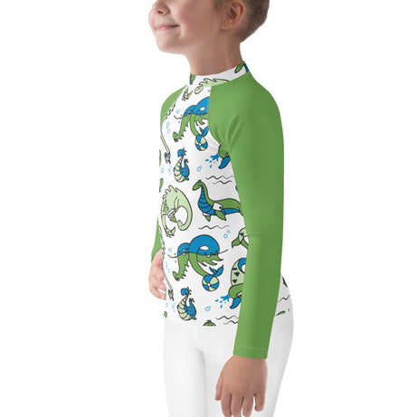 bumGenius Summer Swimwear Little Kid Rash Guard - Lochy Ducky