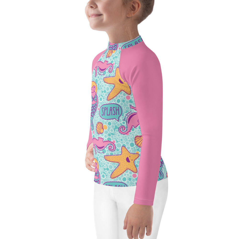 bumGenius Summer Swimwear Little Kid Rash Guard - Marie – Cotton