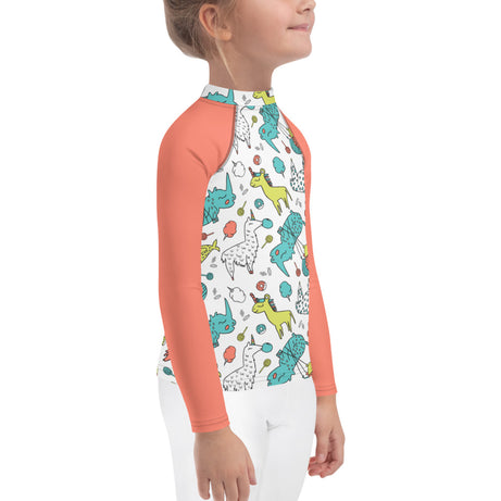 bumGenius Summer Swimwear Little Kid Rash Guard - CANDIcorn