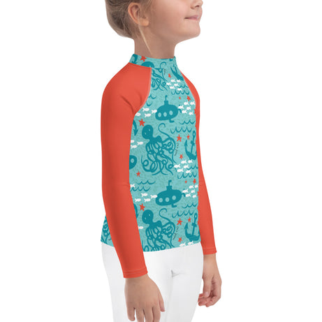 bumGenius Summer Swimwear Little Kid Rash Guard - Jules