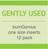 Cotton Babies USED - Gently Used bG One-Size Insert -12 pack